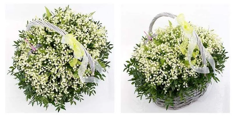 Корзина с Ландышами "Лукошко"